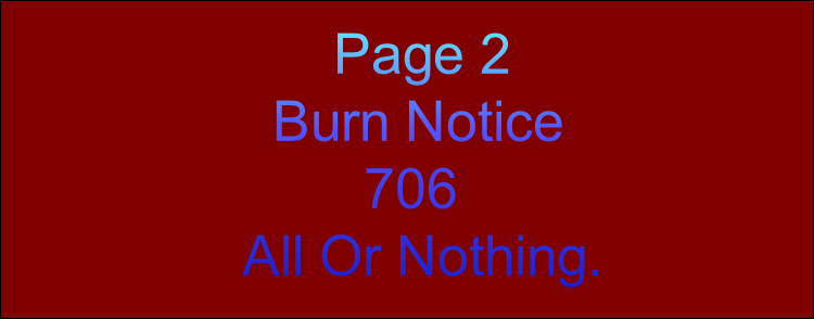       Page 2
  Burn Notice
        706
All Or Nothing.